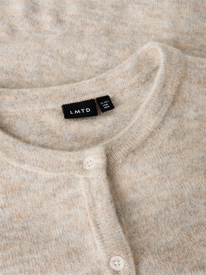 LMTD Strik Cardigan Flodet - Peyote Melange